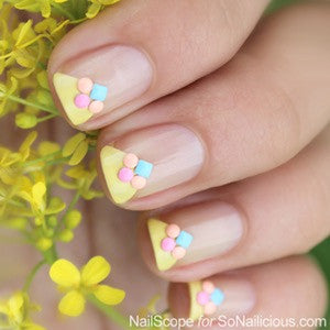 Summer negative space nails
