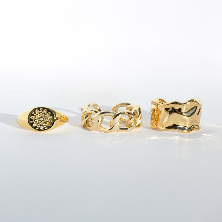 Gold signet rings by SoNailicious