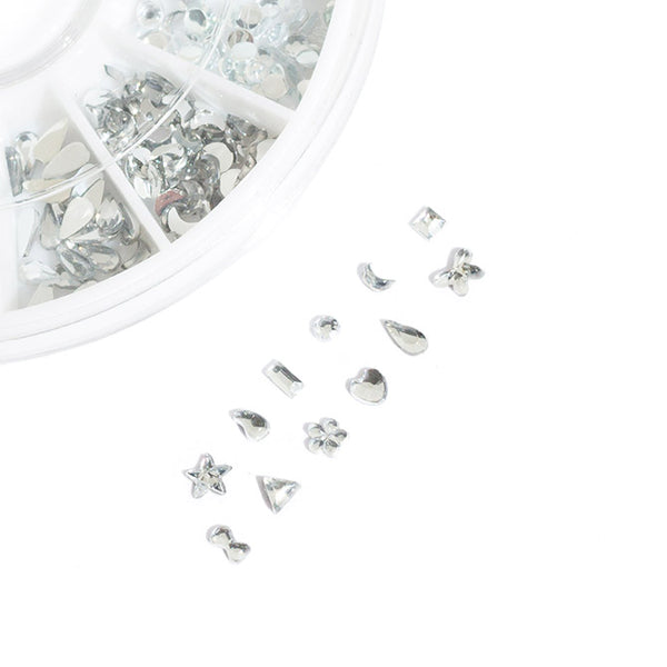 Clear Rhinestones Nail Art Wheel - 250 Pieces - ONLY 2 LEFT