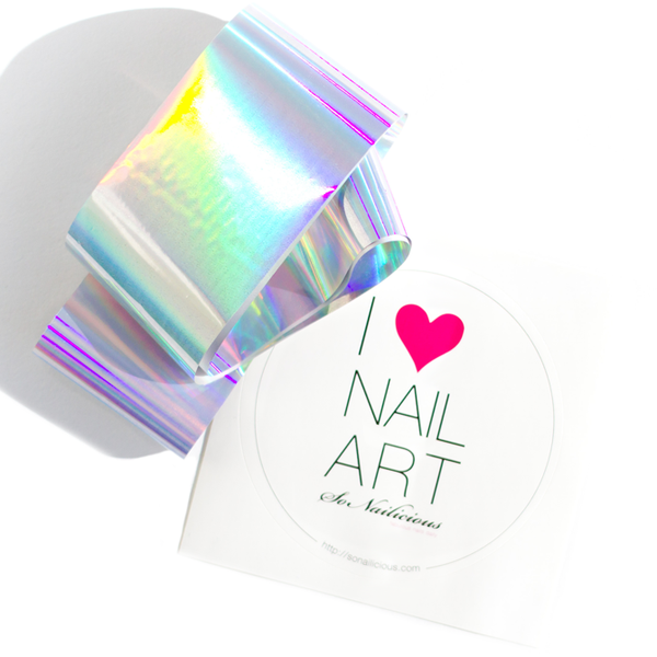 10pc Holographic Dazzling Nail Art Foil Sheets Set – Maniology
