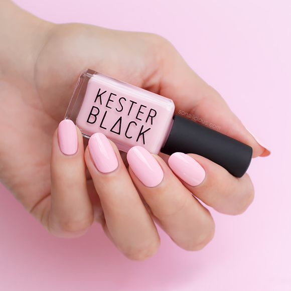 KESTER BLACK Coral Blush, light pink nail polish