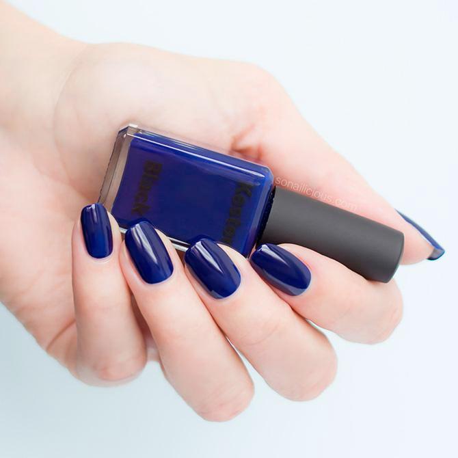 navy blue nail polish kester black bleu