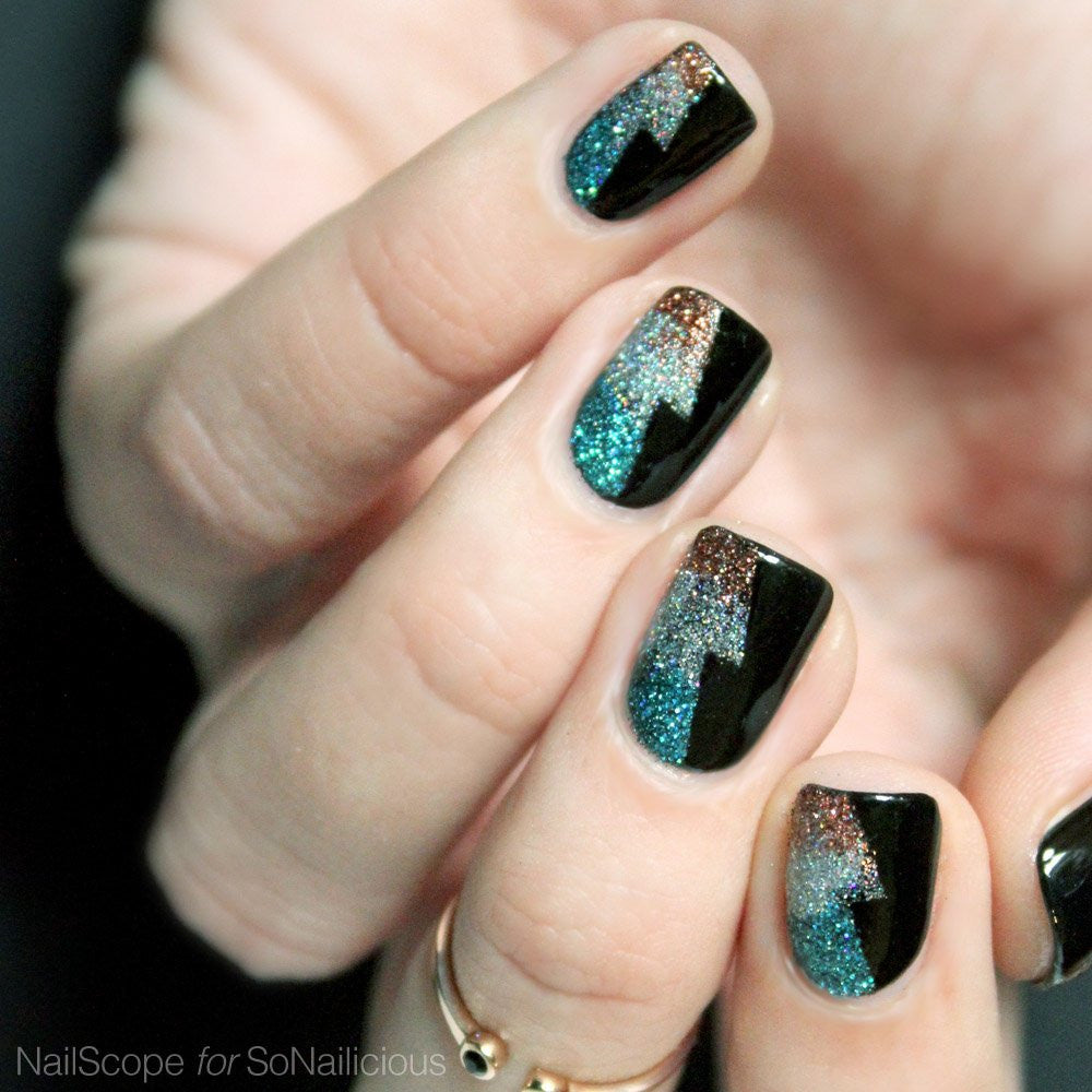 Easy glitter nail art