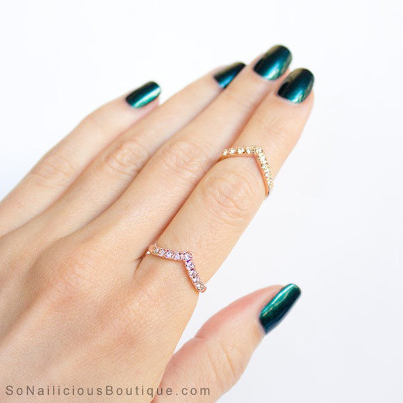 Spikes Delicate Gold Ring