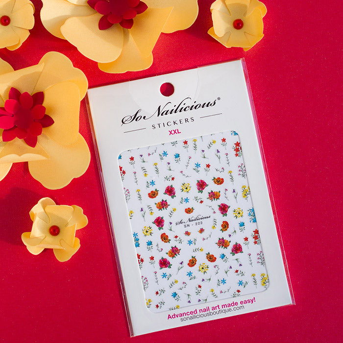 SoNailicious floral nail stickers - 222XL