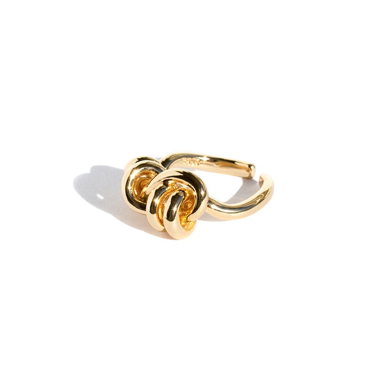 Knot ring - gold, adjustable