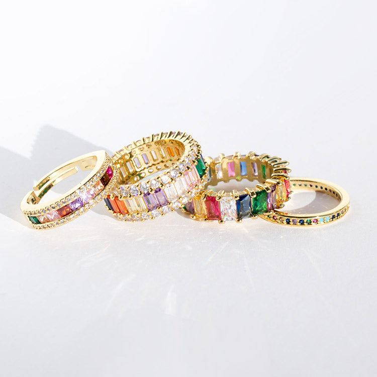 Rainbow Rings - SoNailicious collection