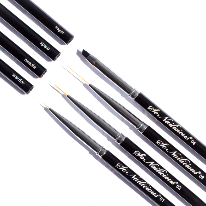 7 pcs Acrylic Nail Art Pen Tips UV Builder Gel Painting Brush Manicure –  MakyNailSupply