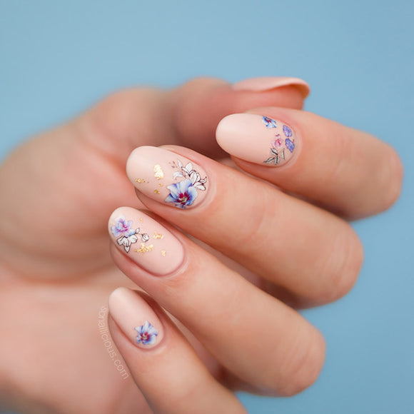Watercolour Flower Nail Stickers