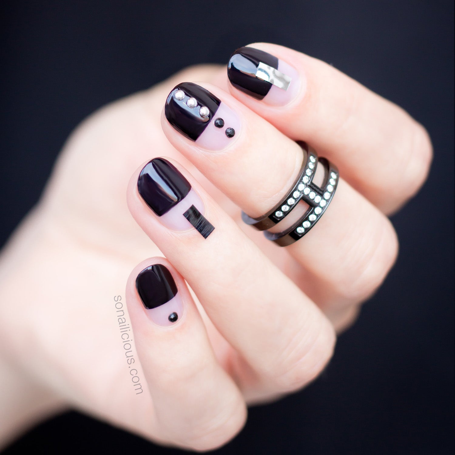 Manicure 2024 (black with patterns) - kupić Manicure and pedicure - nail  design w Polsce | Manicure and pedicure - nail design - tuffishop