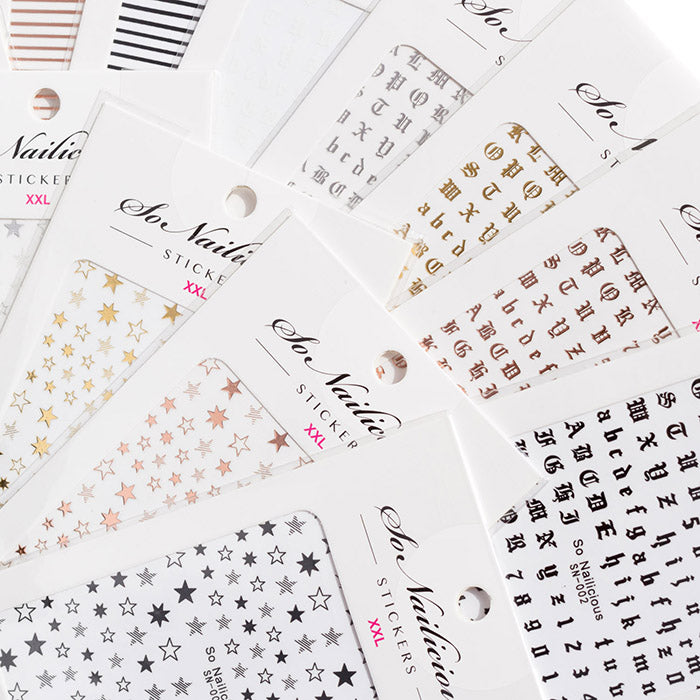 classic nail stickers set