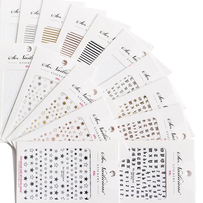 classic nail stickers set - all in one