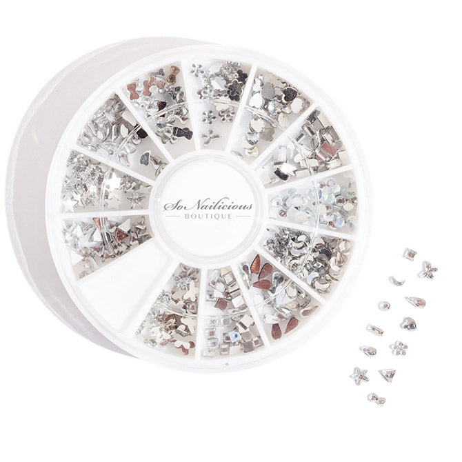 Clear Rhinestones Nail Art Wheel - 250 Pieces - ONLY 2 LEFT!