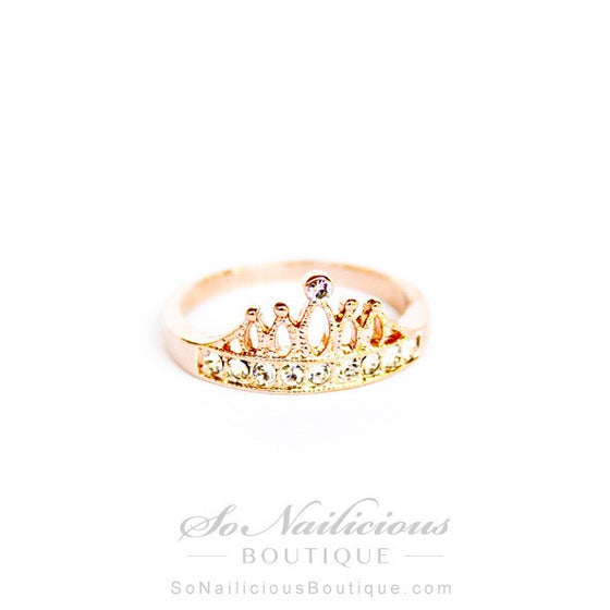 Delicate Gold Crown Ring - ONLY 1 left!