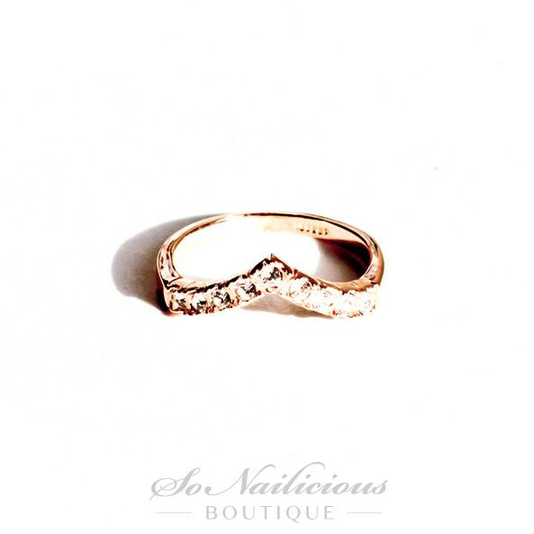 Spikes Delicate Gold Ring - SoNailicious Boutique