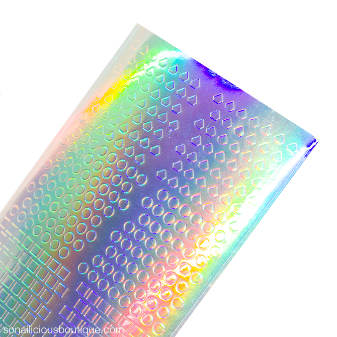Colorful Holographic Luxury Nail Stickers – The Additude Shop