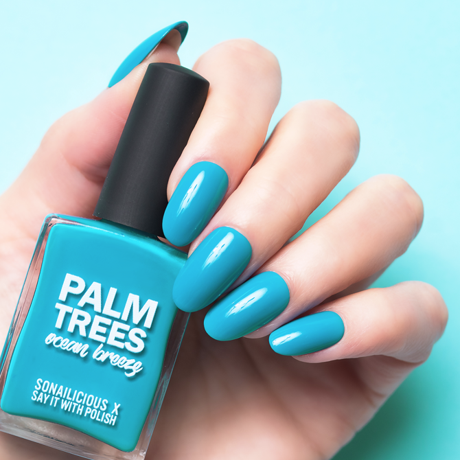 ocean blue nail polish