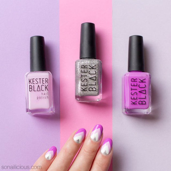 KESTER BLACK Violet, bright purple nail polish
