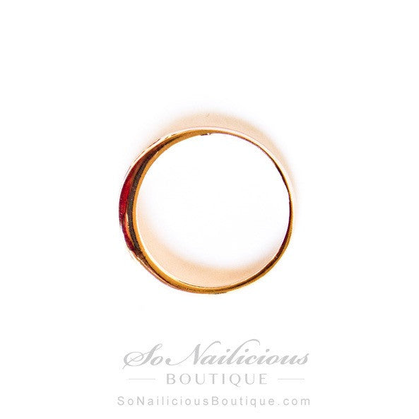 Simple Gold Midi Ring With Diamantes - ONLY 2 LEFT!