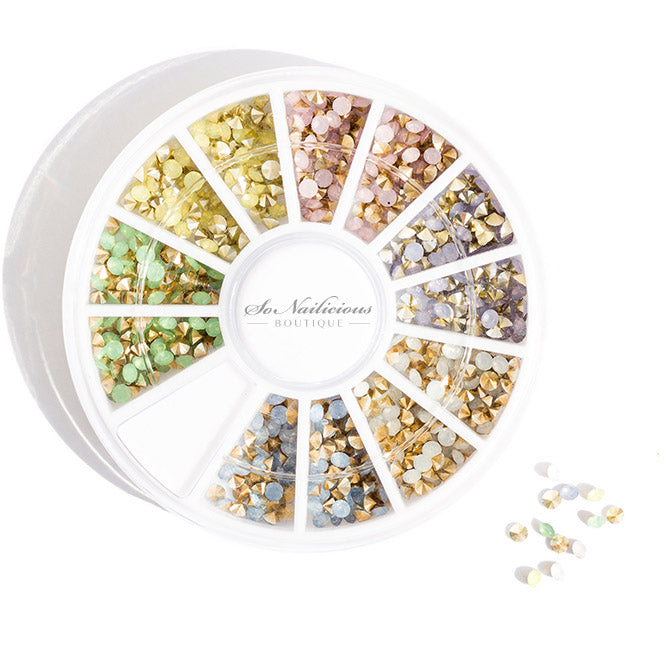 Clear Rhinestones Nail Art Wheel - 250 Pieces - ONLY 2 LEFT! - SoNailicious  Boutique