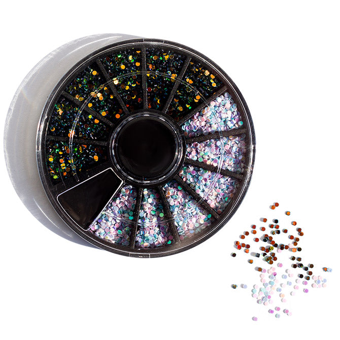Clear Rhinestones Nail Art Wheel - 250 Pieces - ONLY 2 LEFT